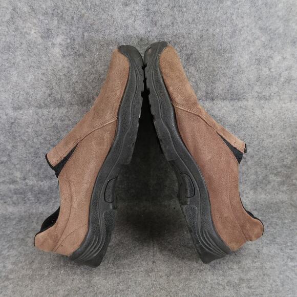 Big 5 Shoes Mens 11 Slip On Casual Moc Leather Brown Clog Astoria II Comfort - Picture 9 of 14